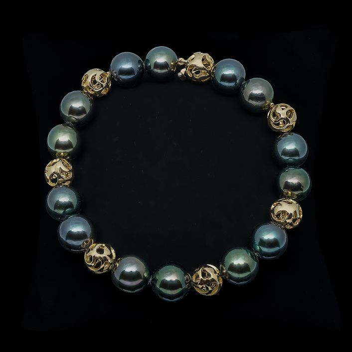Bracelet Perles Astrales Or & Perles naturelles
